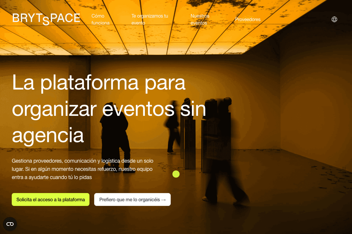 Brytspace — Marketplace de Eventos Corporativos